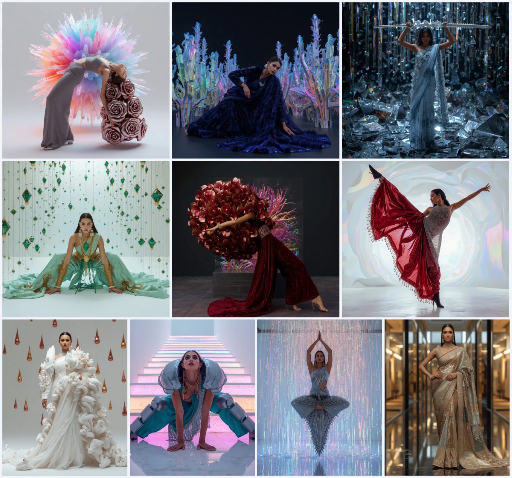 New 10 Saree AI Prompts for High-Concept Fashion Editorials | prompt for traditional look for girl chatgpt instagram — AI image prompt