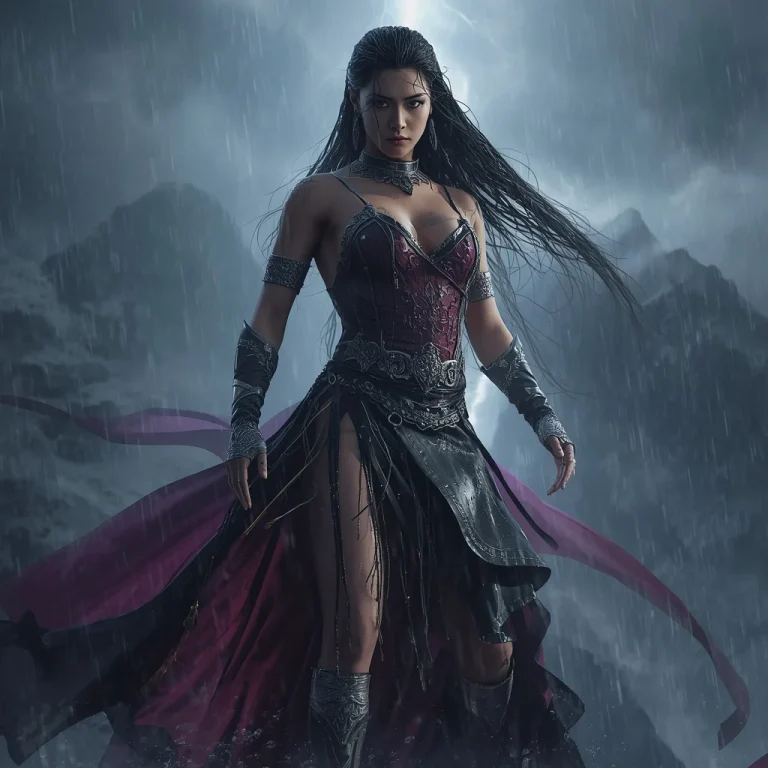 Thunder Silk Warrior in Himalayan Storm | Trending gemini prompt instagram — AI image prompt
